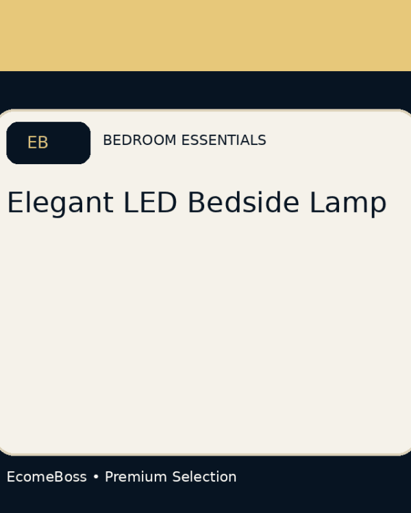 Elegant LED Bedside Lamp