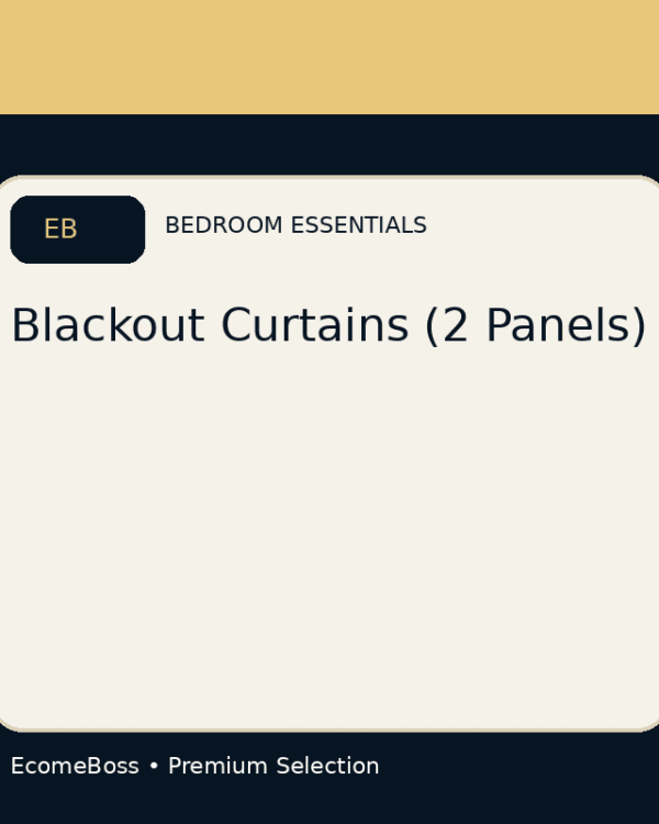 Blackout Curtains (2 Panels)