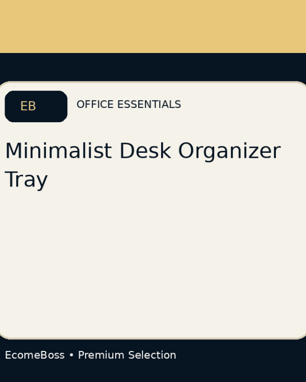 Minimalist Desk Organizer Tray