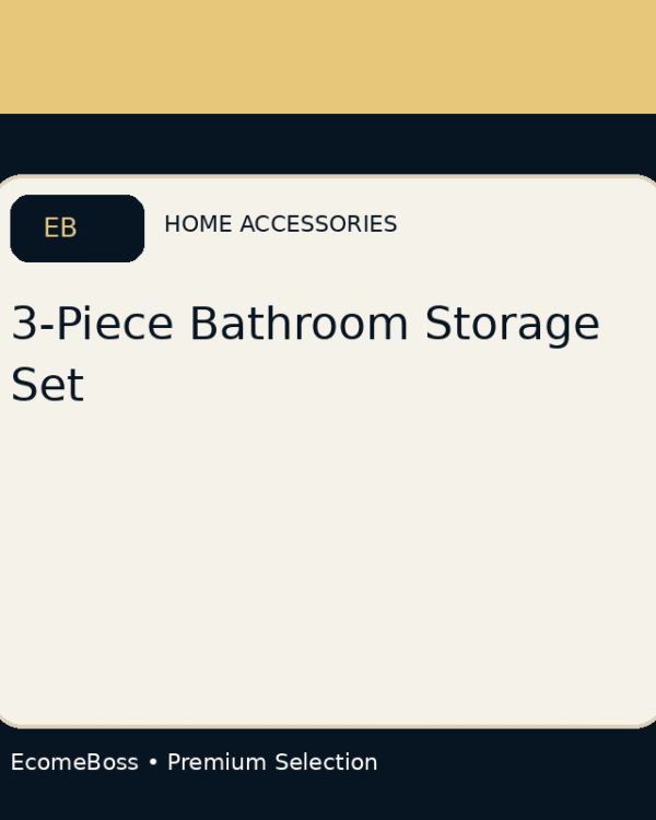 3-Piece Bathroom Storage Set