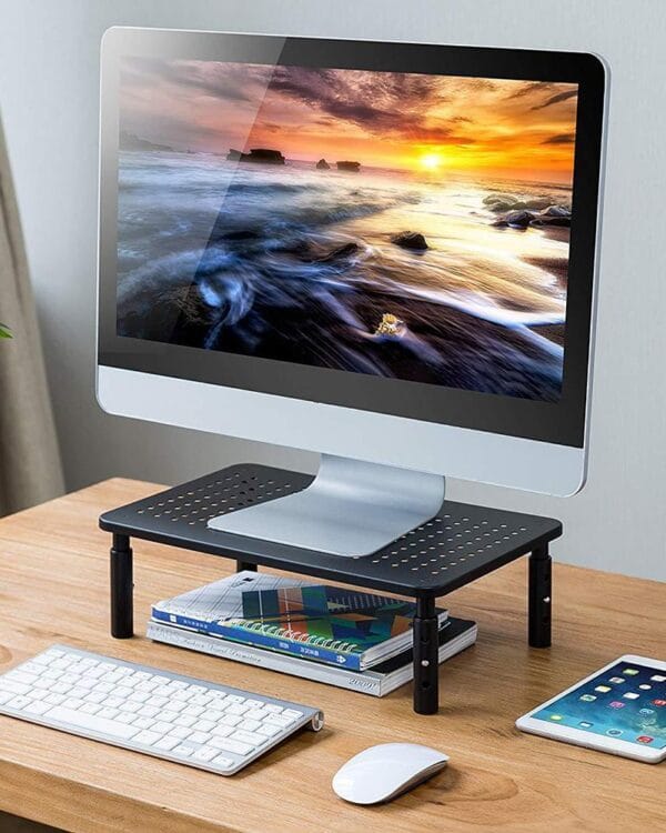 Ergonomic Adjustable Laptop Stand – Cooling Desk Riser
